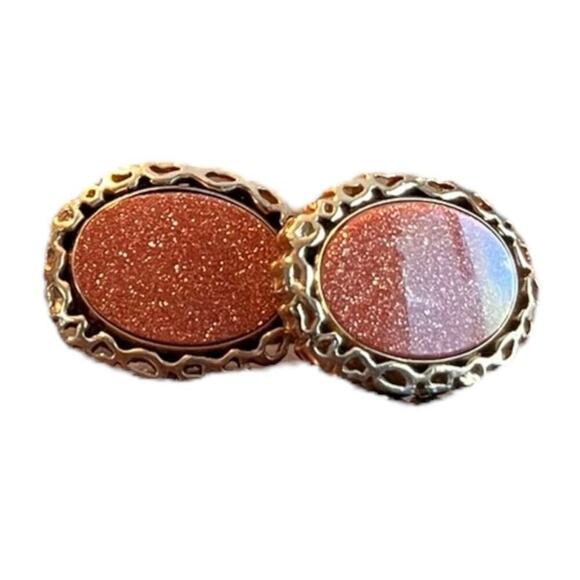Vintage Anson Goldstone Cuff Links, - Picture 1 of 2